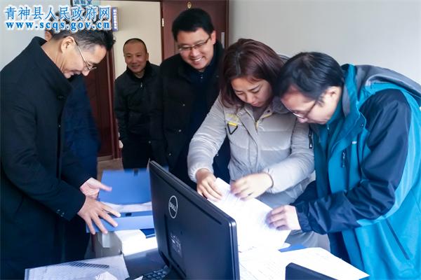 市农业局验收我县“信息进村入户工程项目